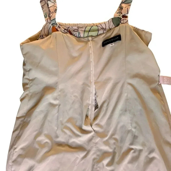 Slate & Willow Floral Peasant Maxi Dress Sleeveless Straps Square neckline 6 RTR - Picture 11 of 12